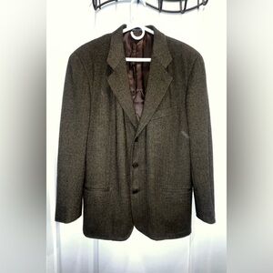 Giorgio Armani men’s pure cashmere brown 3 button sport coat